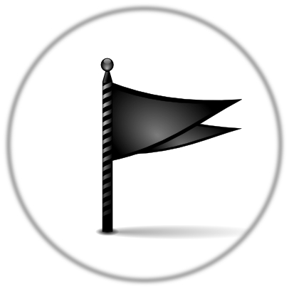 Actionsflagblackicon